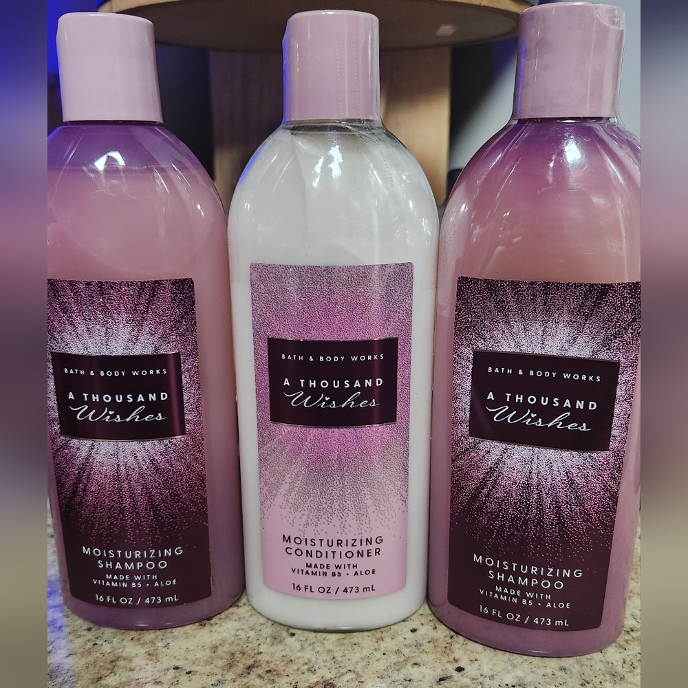 NWT Bath and Body Works "A Thousand Wishes" Shampoo and Conditioner Bundle